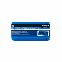 BlueSpot 8pc 1/2" Impact Hex Socket Set