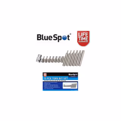 BlueSpot 15 Pc Torx Bit Set T20 - T55 With 1/2" Dr Adaptor 01511