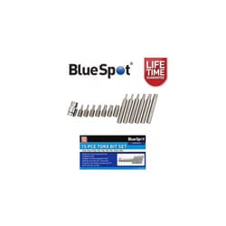 BlueSpot 15 Pc Torx Bit Set T20 - T55 With 1/2" Dr Adaptor 01511