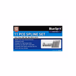 BlueSpot 11 Piece Spline Bit Set M5 - M12 With 1/2" Drive Adaptor