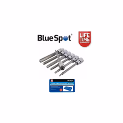 BlueSpot 7 Piece 3/8" Drive Extra Long Hex Socket Bit Set H3 - H10 01516