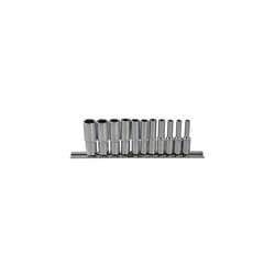 Blue Spot 01540 1/4 Inch Deep Metric Socket Set - 11 Drive Square 14in Blue -  deep metric socket set 11 drive square 14in bluespot 01540 tools inch