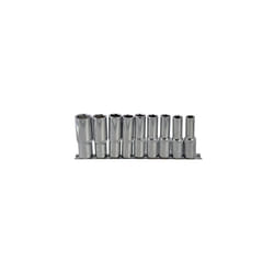 Blue Spot 01541 9 Piece 1/2 Inch Deep Metric Sockets - Socket Set Drive Square -  deep socket set metric 9 drive square 12in bluespot tools 01541