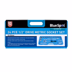 BlueSpot 01548 24 Piece 1/2" Drive Metric Socket Set (10-32mm)