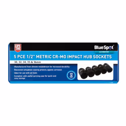 BlueSpot 01552 5 Piece 1/2" Impact Hub Nut Sockets 30-36mm