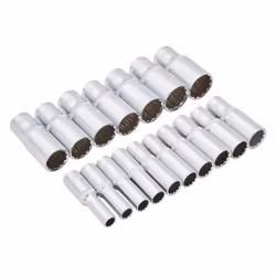 Bluespot Tools 17 Piece 3/8" DR Metric Deep Sockets 8 - 24MM in EVA Foam Tray 01560
