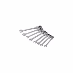 Blue Spot 8 Piece Flexible Head Metric Ratchet Spanner Set - Blue Tools Bs04300 - ratchet flexible head set 8 metric bluespo ...