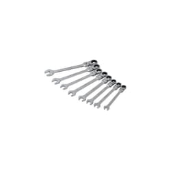 Blue Spot 8 Piece Flexible Head Metric Ratchet Spanner Set - Blue Tools Bs04300 -  ratchet flexible head set 8 metric bluespot tools spanner piece