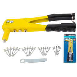 BlueSpot Hand Pop Rivet Gun With 60 Rivets And 4 Size Riveter Nozzles 09101