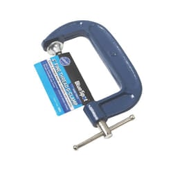 4" Fine Thread G-clamp With Durable Malleable Steel Frame - G Clamp 102mm 4in -  fine thread g clamp 102mm 4in tools bluespot 10031