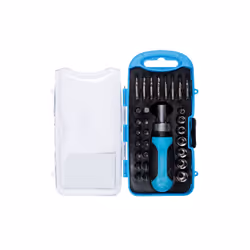 BlueSpot 12623 30 Piece Ratchet Screwdriver and Socket Set