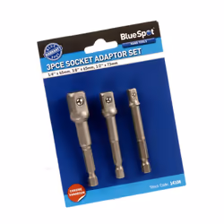 Bluespot 3 Pce Chrome Vanadium Socket Adaptor Set - 14108 Piece Drill - socket set adaptor 3 14108 piece bluespot drill
