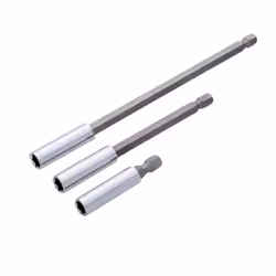 BlueSpot 3pc Magnetic Bit Holder Set Drill Driver 1/4" Hex Drive For Screw Bit