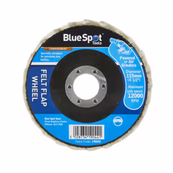 BlueSpot Air Angle Grinder Blades 115mm (4.5") Felt Flap Wheel