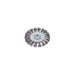 Blue Spot Tools 100mm (4") M14 x 2 Flat Twist Knot Wire Wheel Brush