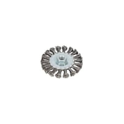 Blue Spot Tools 100mm (4") M14 x 2 Flat Twist Knot Wire Wheel Brush