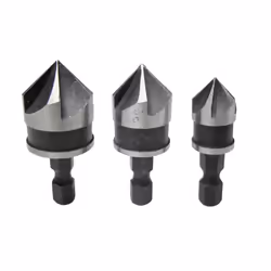 Bluespot 3 Pce 6mm (1/4") Hex Shank Countersink Bit Set - Bits Tools 20310 Blue - countersink 3 bits tools set 20310 blue sp ...