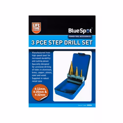 BlueSpot 3 Piece Titanium Coated Step Drill Bit Set 4 - 32mm 20504