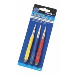 3 Piece Centre Punch Set With Knurled Handles - Bluespot Tools 22441 Bs22441 -  centre punch set 3 bluespot tools 22441 bs22441