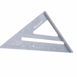 BlueSpot 150mm 6" Aluminium Speed Square, Roofing Rafter Angle Measure Guide