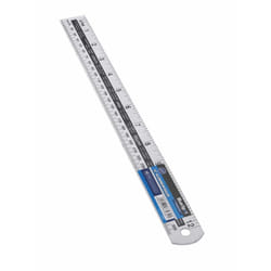 12" Metric & Imperial Aluminium Ruler - Bluespot 300mm 12in Tools Bs33932 -  ruler aluminium bluespot 300mm 12in tools bs33932
