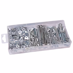 460 Piece Nut And Washer Assortment - Assorted Blue Spot Bolt Set M5 M8 Plated -  washer nut assorted blue spot 460 piece bol ...