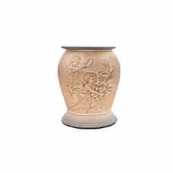 Porcelain Electric Melt Burner, Cherub Pattern - Cello Barrel Wax Melt Burners Safe For Use Around Children And Pets - Use As ...