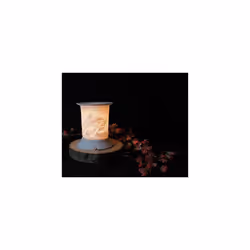 Cello Porcelain Straight Electric Melt Burner, Dolphin Pattern, Safe for Use with Children and Pets, Perfect with Cello Wax Melts and Wax Medall