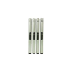 Silver Metallic Lighters Multipack. 4 X Gasless Lighters. Long Candle Lighter, Fire Starter & BBQ lighter. Home Accessories & Camping Accessories.