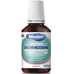 Wisdom 0.2% Chlorhexidine Mint Antibacterial Mouthwash - 300ml