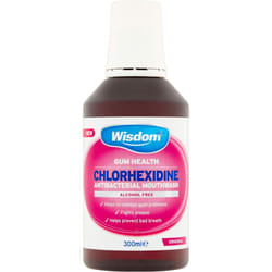 Wisdom Chlorhexidine Mouthwash Original - Alcohol Free 300ml