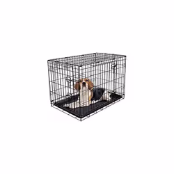 Rac Metal Fold Flat Crate With Plastic Tray Medium 29" Black