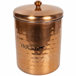 Dog Treats Tin, Stainless Steel Copper Pet Biscuit Storage Cannister