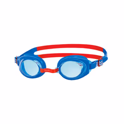 Zoggs Kids' Ripper Junior Swimming Goggles Anti-Fog and Uv Protection, Blue,Red,Tint, 6-14 Years