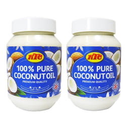 KTC 100% Pure Coconut Multipurpose Oil 500ml Jar x 2 Qty (pack of 2) - Used f...