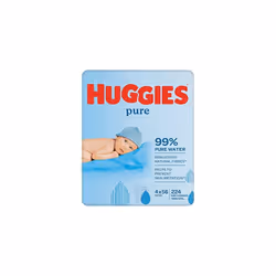 Huggies Pure Wipes Quad, 4 each