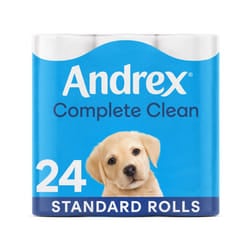 Andrex Toilet Roll Classic White Fragrance-Free 2 Ply Toilet Paper 4 Rolls
