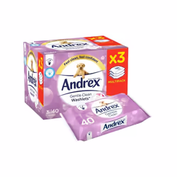 Andrex Gentle Clean Washlets 3 Pack [10069]