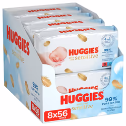 Pure Extra Care, Baby Wipes - 8 Packs (448 Wipes Total) - Fragrance Free Wet Wipes for Sensitive Skin - 99 Percent Pure Water ...