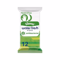 Kleenex Water Fresh Antibacterial Wipes - 12 Wipes