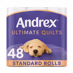 Andrex Toilet Rolls x48 Supreme Quilts FragranceFree 3 Ply Toilet Roll
