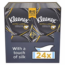 Kleenex Extra Large Compact Facial Tissues - 24 Boxes, 44 Tissues Per Box
