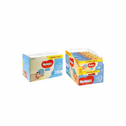 HUGGIES PURE JUMBO PACK 10 X 72 BABY WIPES PURE WATER NO PERFUME SKIN LOVING