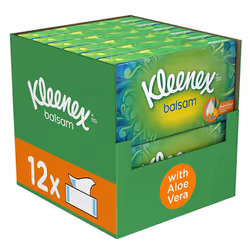 Kleenex Facial Tissues - Balsam - 12 Boxes