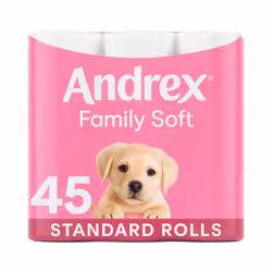 45pk Andrex Gentle Clean Toilet Tissue