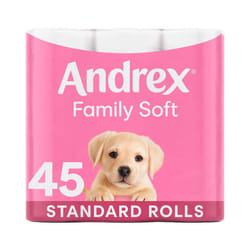 45pk Andrex Gentle Clean Toilet Tissue