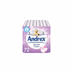 Andrex Gentle Clean Toilet Tissue, 72 Rolls