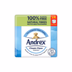 Classic Clean Washlets Moist Toilet Tissue Quad, 4 x 36 Wipes