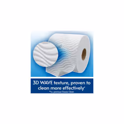 Classic Clean Toilet Rolls - 24 Toilet Roll Pack - Bulk Buy Toilet Roll - Unbeatable Clean with Unique 3D Wave Toilet Paper