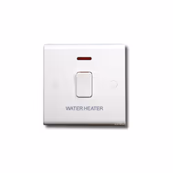 Deta S1391WH Double Pole Immersion Heater Switch with Neon 20 Amp 'Water Heater'